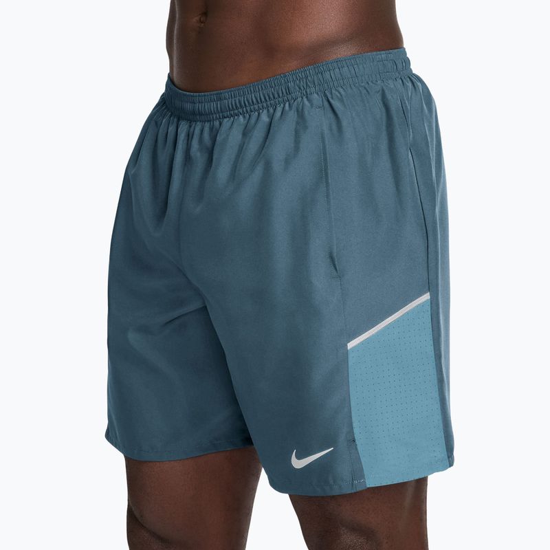 Pantaloni scurți de alergare pentru bărbați Nike Miler Dri-Fit 2in1 7" smokey blue/cerulean 3