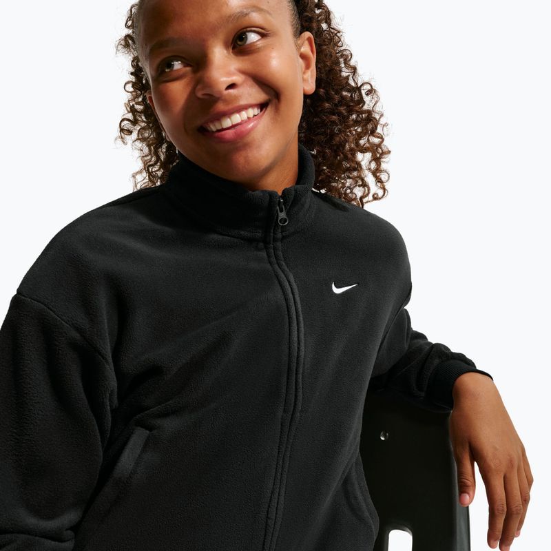 Bluză fleece pentru copii Nike Sportswear black/white 5