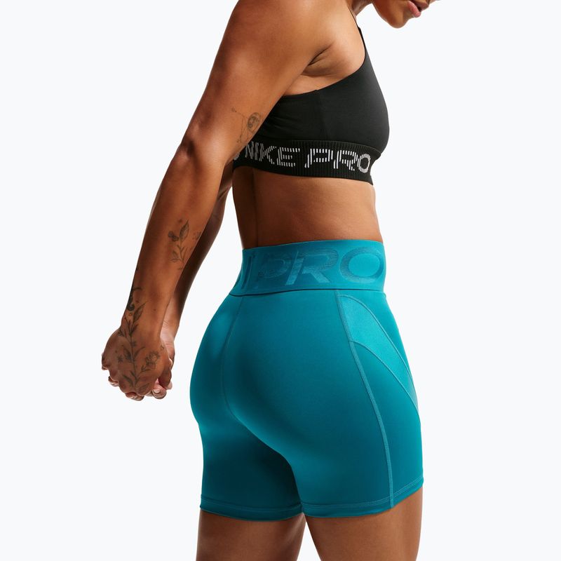 Pantaloni scurți de antrenament pentru femei Nike Pro Sculpt bright spruce/bright spruce 5
