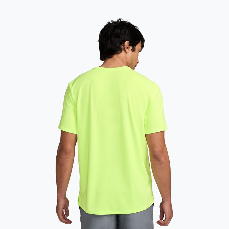 Tricou de alergare pentru bărbați Nike Miler Dri-Fit UV light lemon twist 2