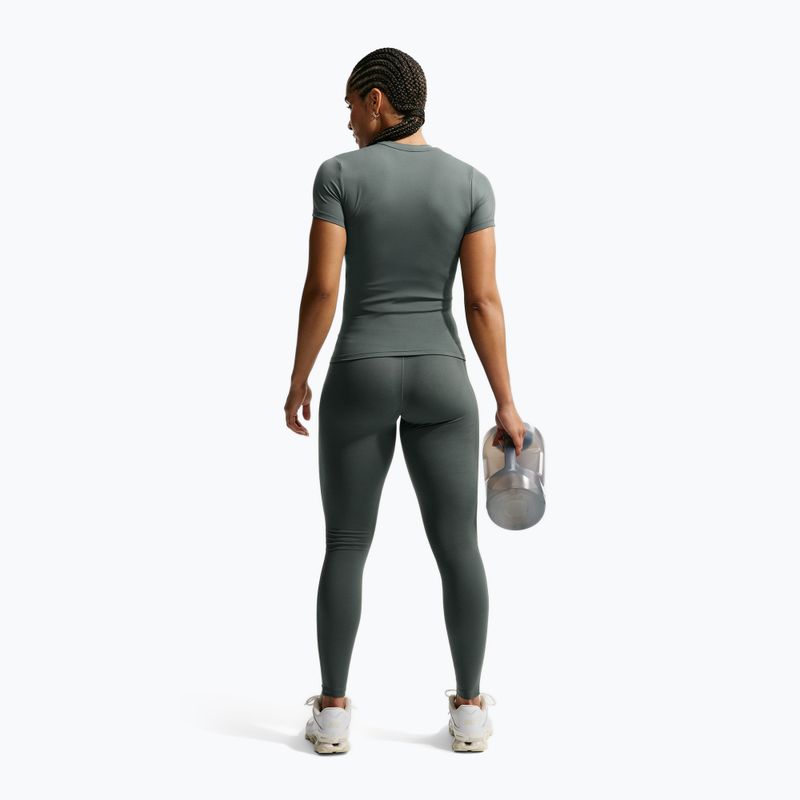 Colanți pentru femei Nike One Seamless Front High-Waisted camo green/white 3