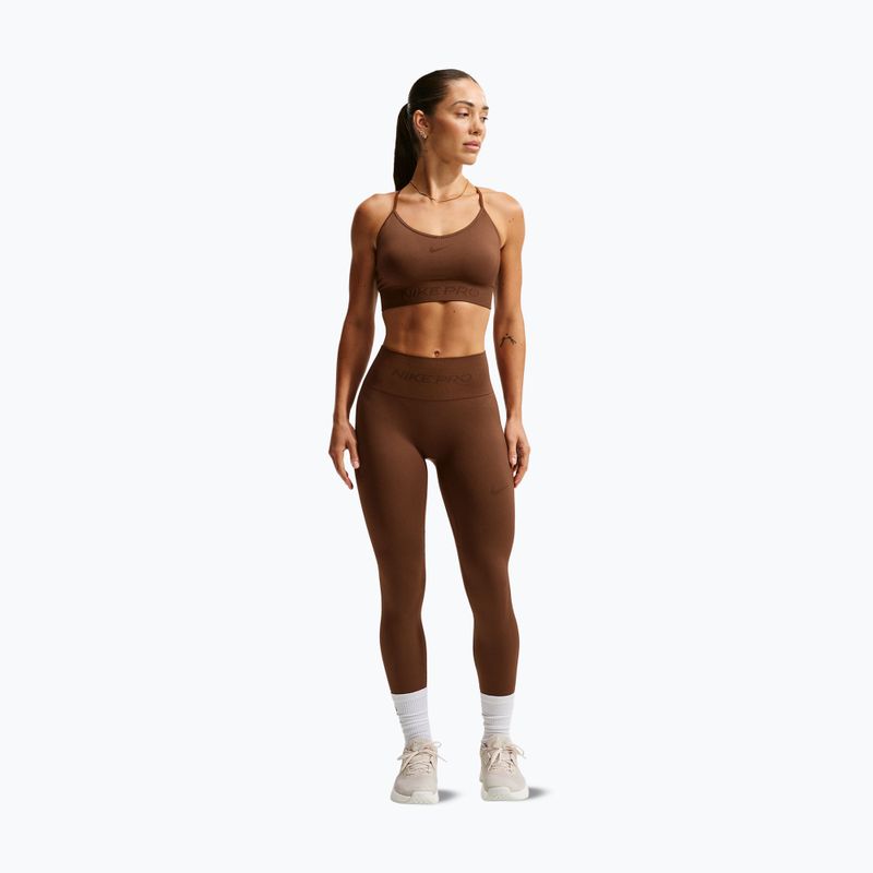Colanți pentru femei Nike Pro Seamless High-Waisted 7/8 cacao wow 2