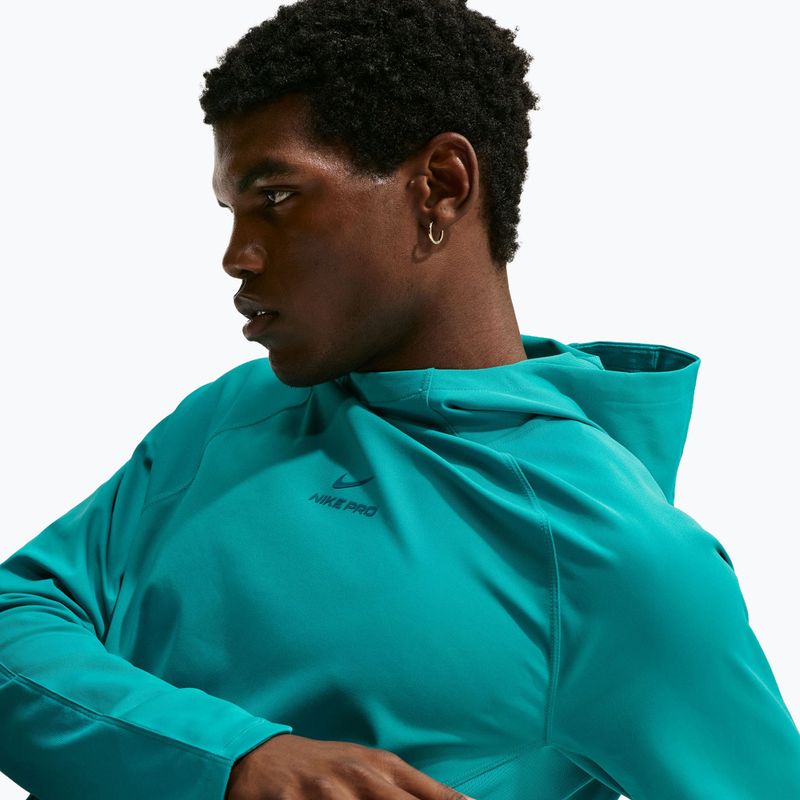 Bluză de antrenament pentru bărbați Nike Pro energy/bright spruce 5