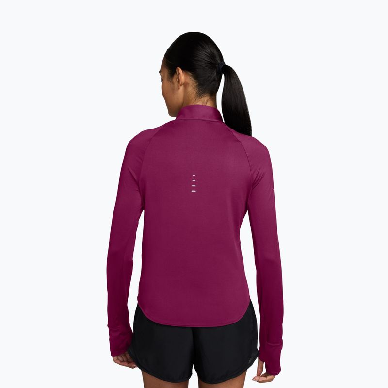 Bluză pentru femei de alergare Nike Swift Dri-FIT UV 1/4-Zip true berry 2