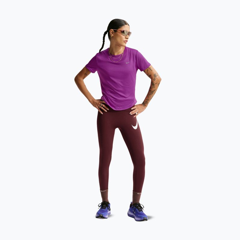 Colanți de alergare pentru femei Nike Tempo Swoosh Run High-Waisted 7/8 mystic dates/white 2
