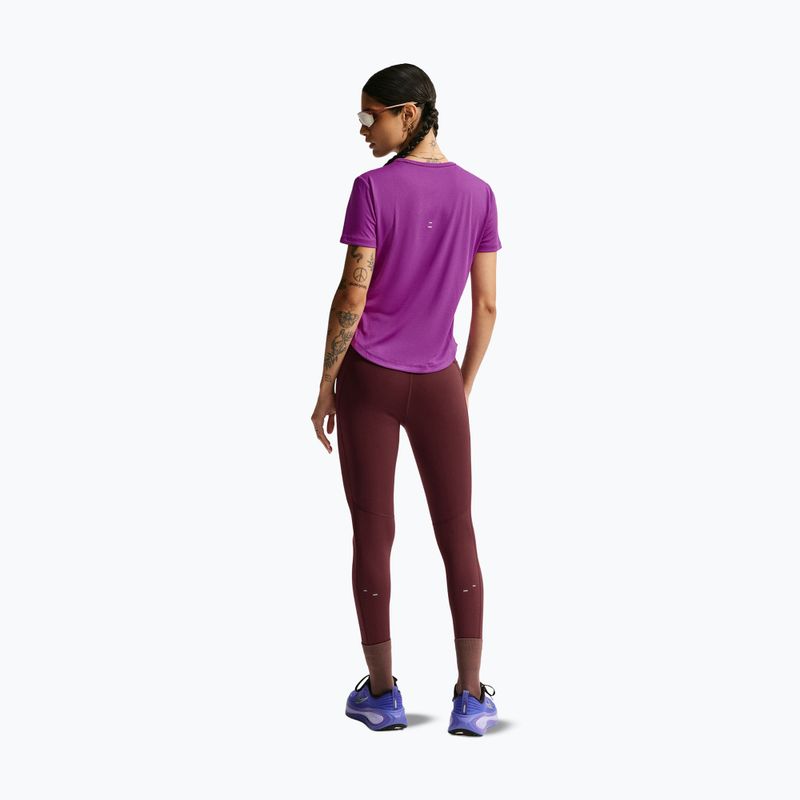 Colanți de alergare pentru femei Nike Tempo Swoosh Run High-Waisted 7/8 mystic dates/white 3