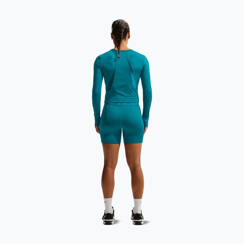 Longsleeve de antrenament pentru femei Nike Pro Sculpt bright spruce/bright spruce 3