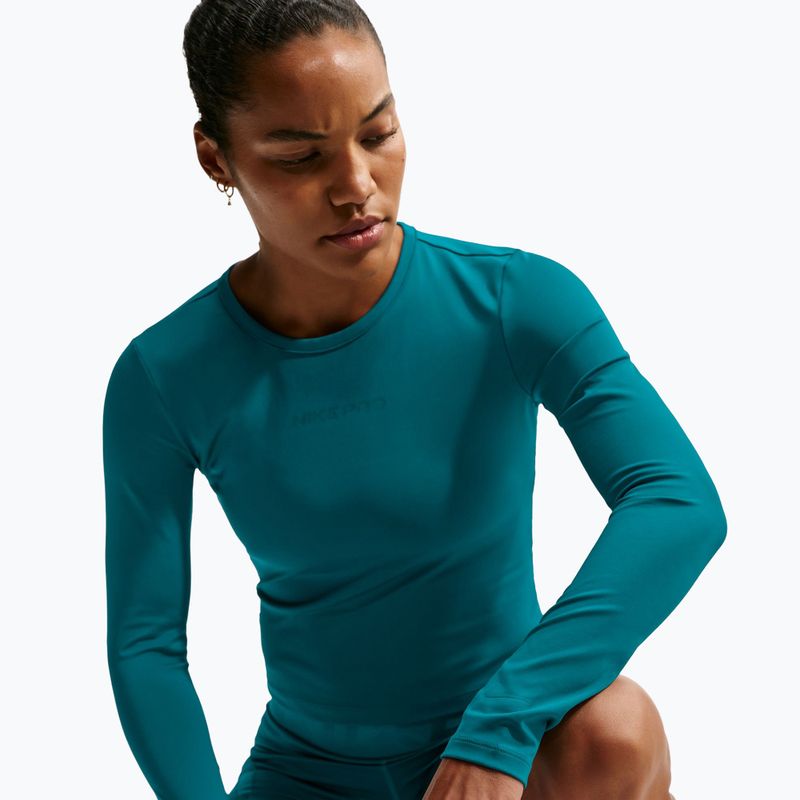 Longsleeve de antrenament pentru femei Nike Pro Sculpt bright spruce/bright spruce 4