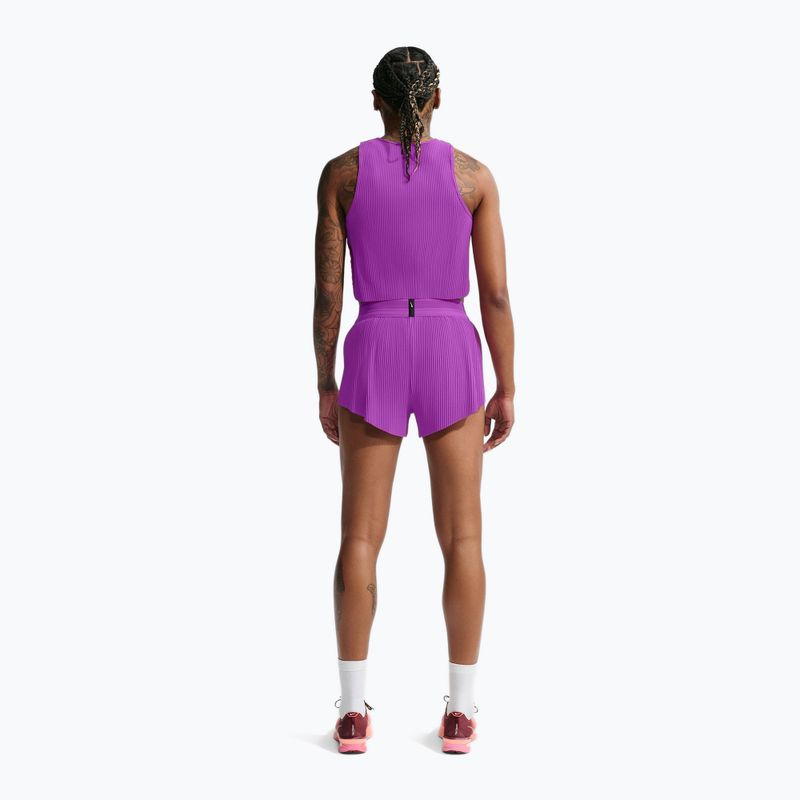 Pantaloni scurți de alergare pentru femei Nike AeroSwift Dri-Fit ADV Mid-Rise 3" vivid purple/purple pulse 3