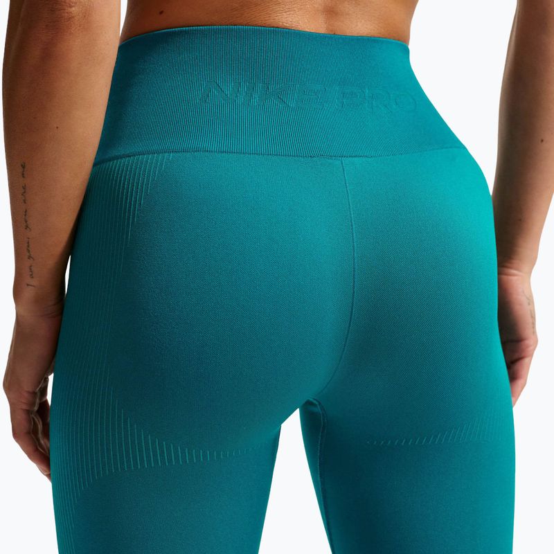 Colanți pentru femei Nike Pro Seamless High-Waisted 7/8 bright spruce 6