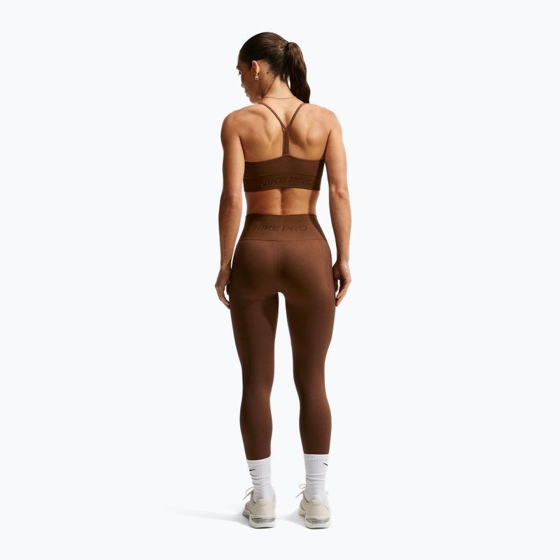Sutien de antrenament pentru femei Nike Pro Seamless Light Support Sports Bra cacao wow 3