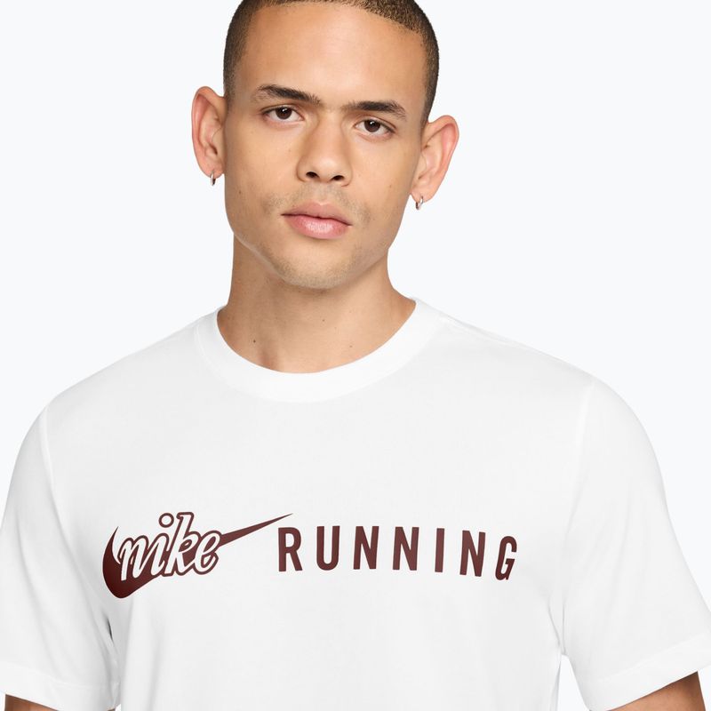 Tricou de alergare pentru bărbați Nike Dri-Fit Running T-Shirt white/mystic dates 3