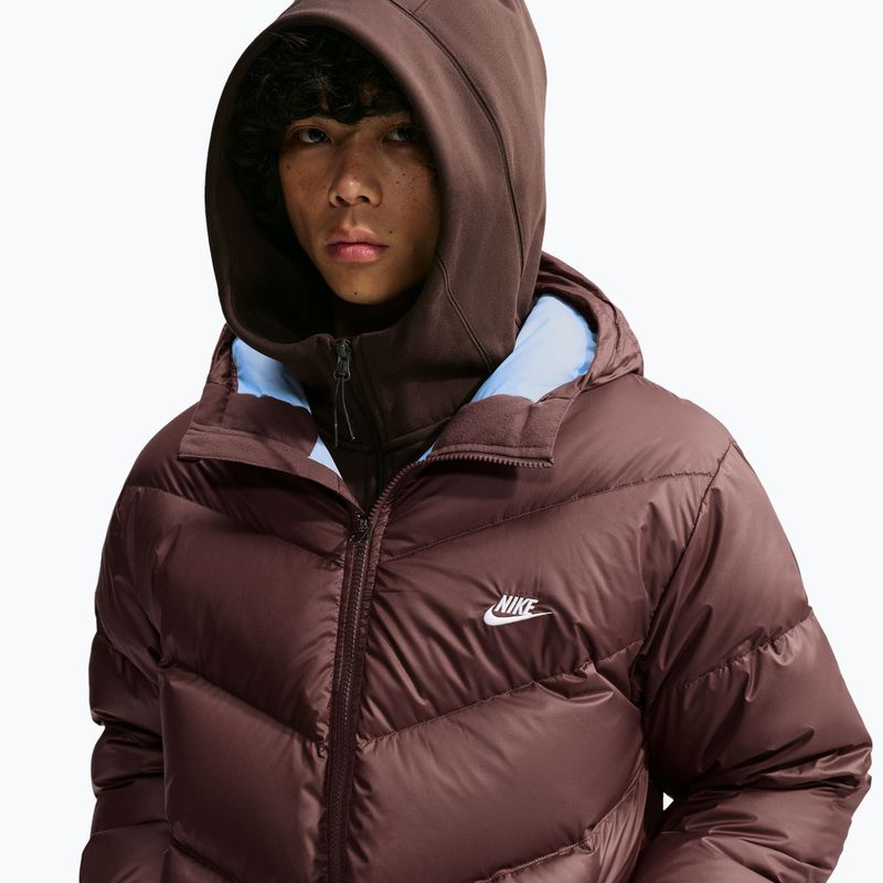 Geacă cu puf pentru bărbați Nike Windrunner light chocolate/light chocolate/white 4