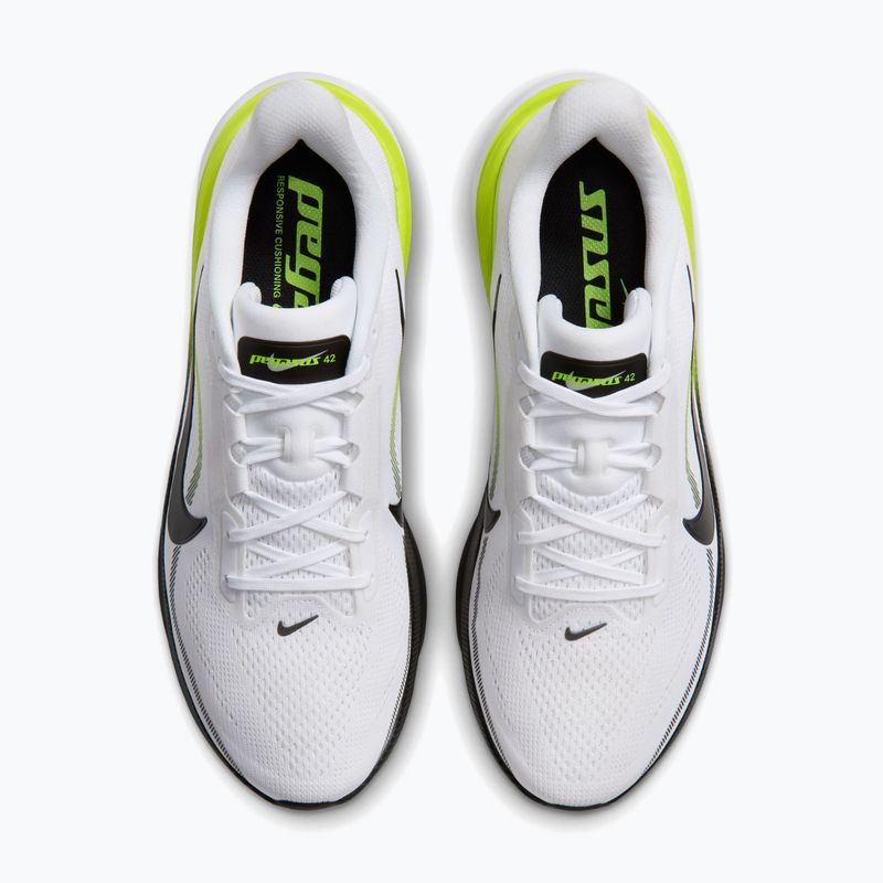 Încălțăminte de alergare pentru bărbați Nike Pegasus 42 white/lemon venom/white/black 4