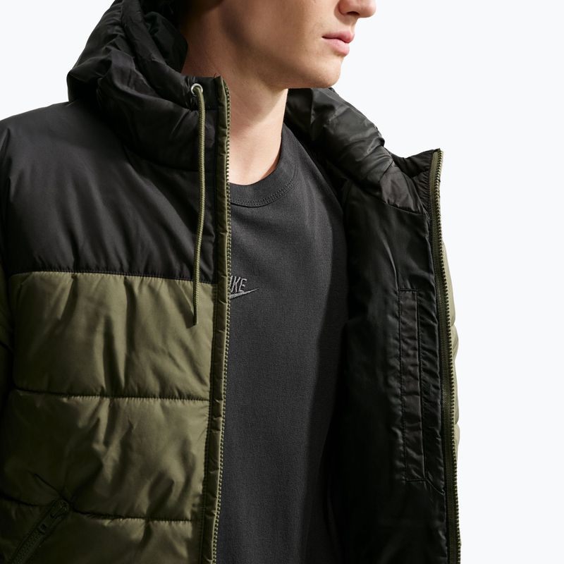 Geacă izolată pentru bărbați Nike Sportswear PrimaLoft® medium olive/black/white 7