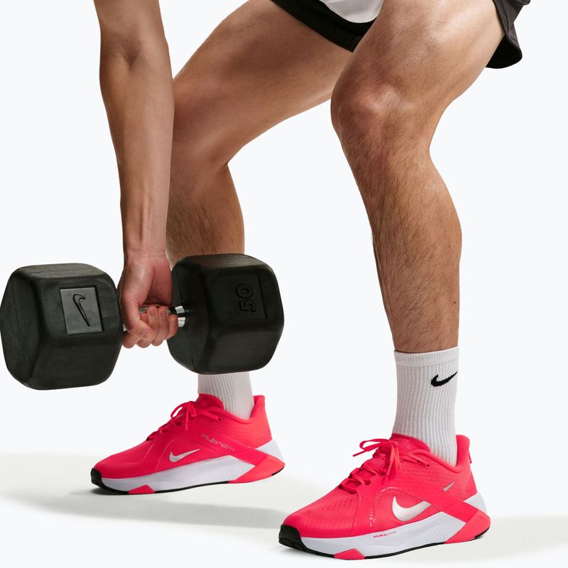 Încălțăminte de antrenament pentru bărbați Nike Hybrid RN laser crimson/metallic silver 7