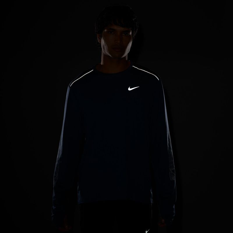 Longsleeve de alergare pentru bărbați Nike Miler new slate 4