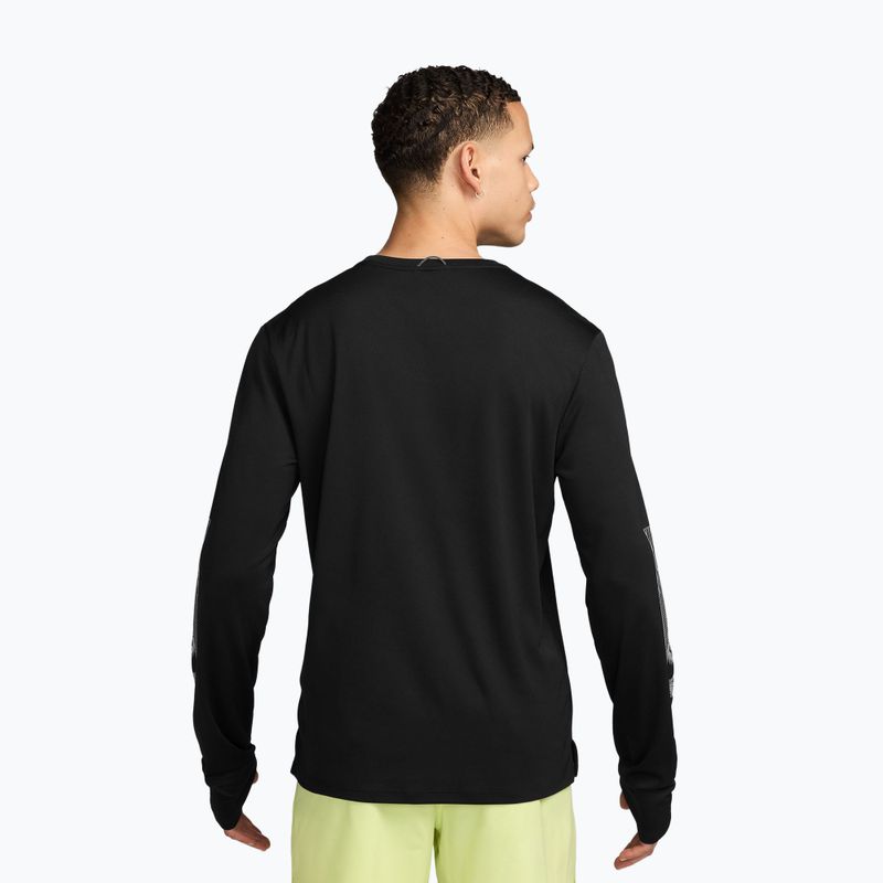 Longsleeve de alergare pentru bărbați Nike Miler black 2