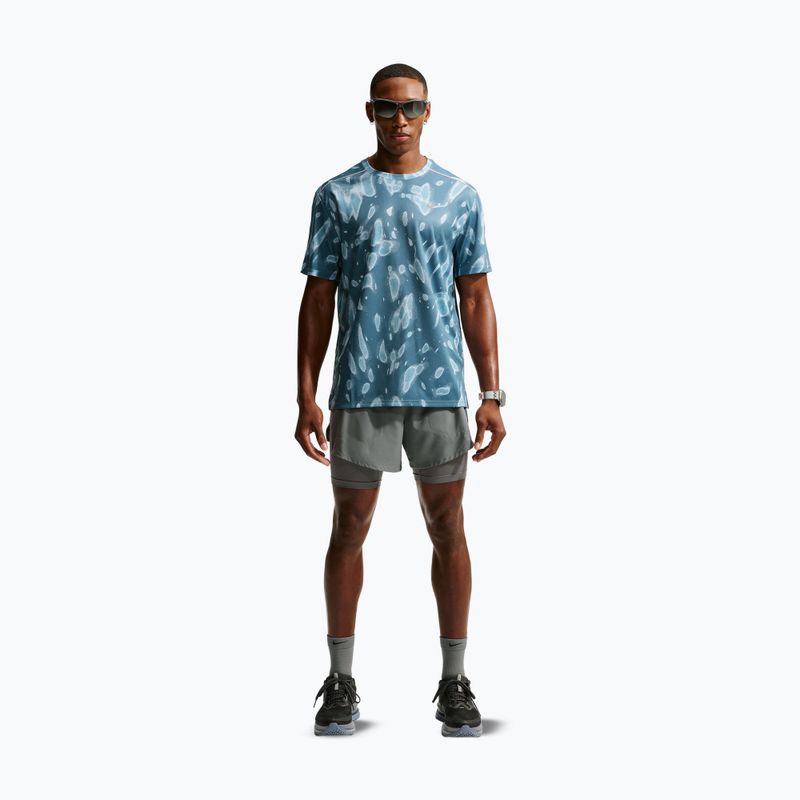 Tricou de alergare pentru bărbați Nike Miler Dri-Fit UV smokey blue 2