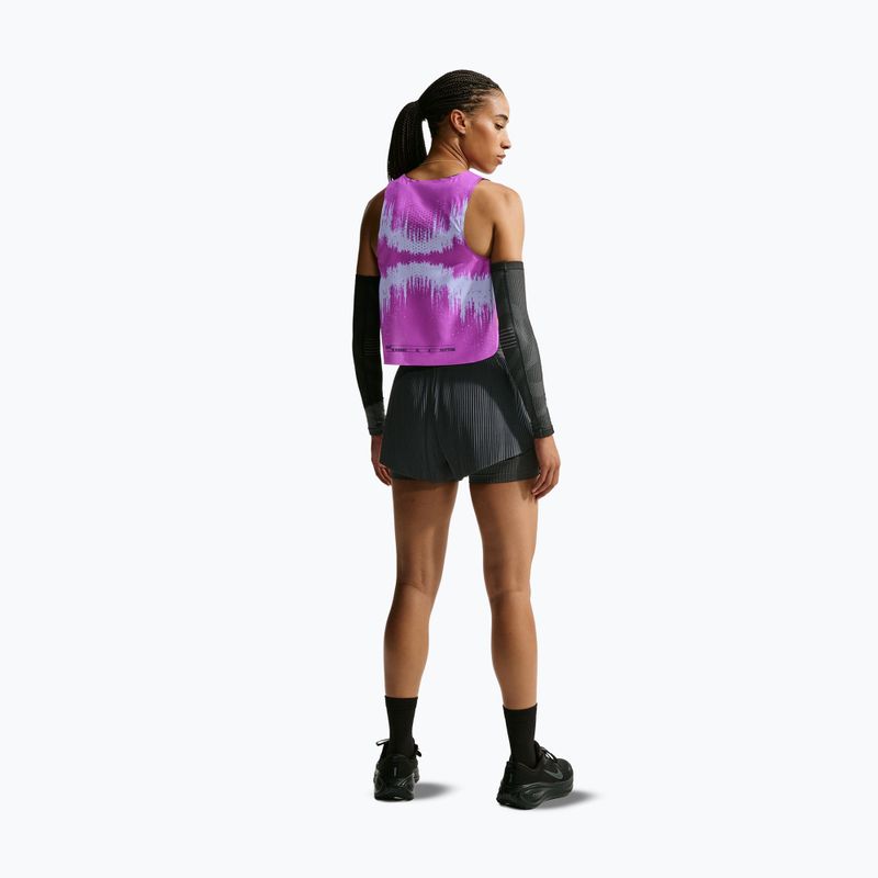 Tricou de alergare pentru femei Nike AeroSwift vivid purple/purple dynasty 3