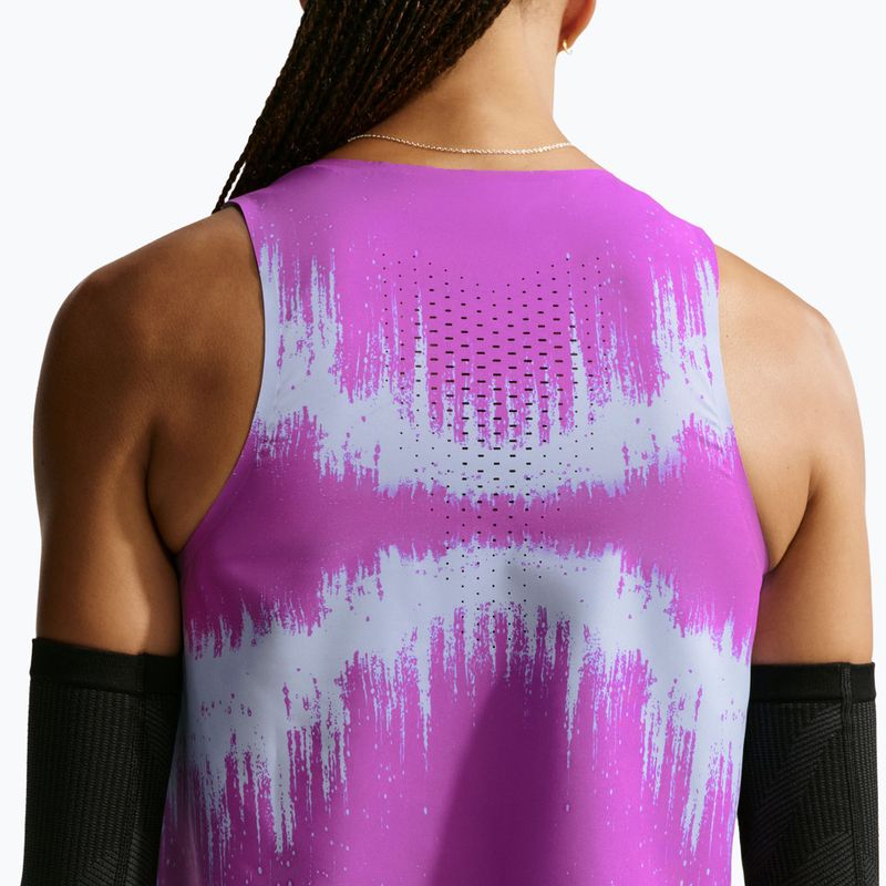 Tricou de alergare pentru femei Nike AeroSwift vivid purple/purple dynasty 6
