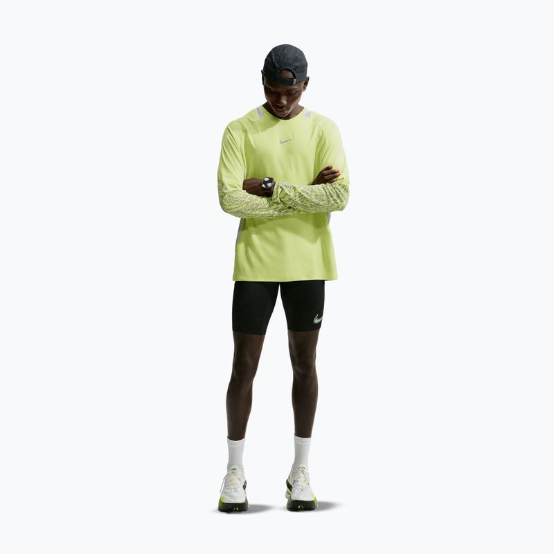 Longsleeve de alergare pentru bărbați Nike Stride light lemon twist/grey fog 2