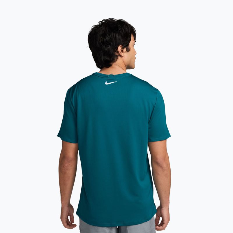 Tricou de alergare pentru bărbați Nike Miler bright spruce 2