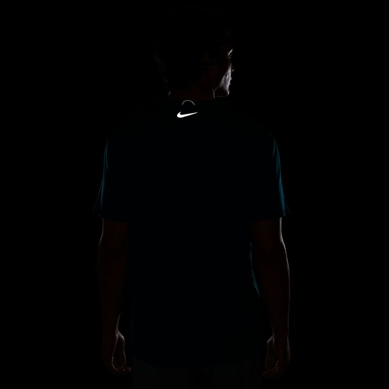 Tricou de alergare pentru bărbați Nike Miler bright spruce 4