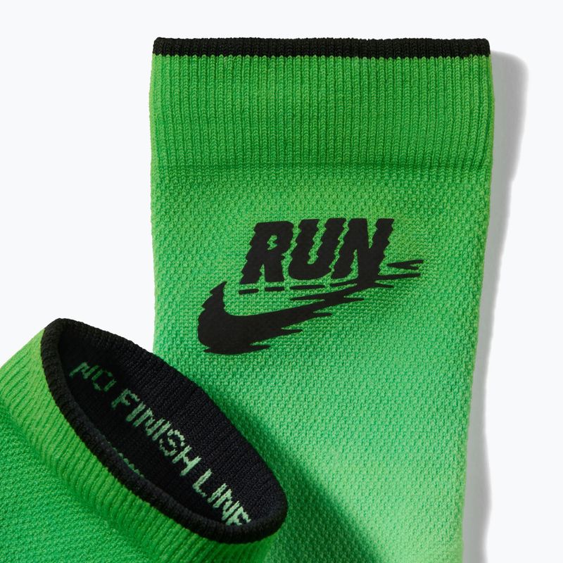 Șosete Nike Run Midweight illusion green/black 2