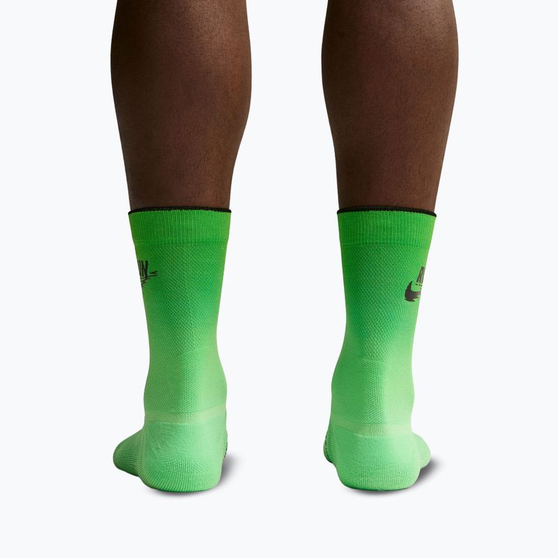 Șosete Nike Run Midweight illusion green/black 5