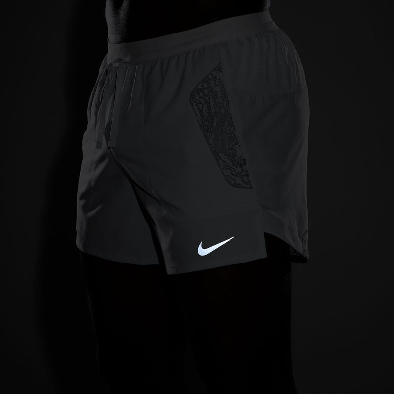 Pantaloni scurți de alergare pentru bărbați Nike Stride grey fog 5