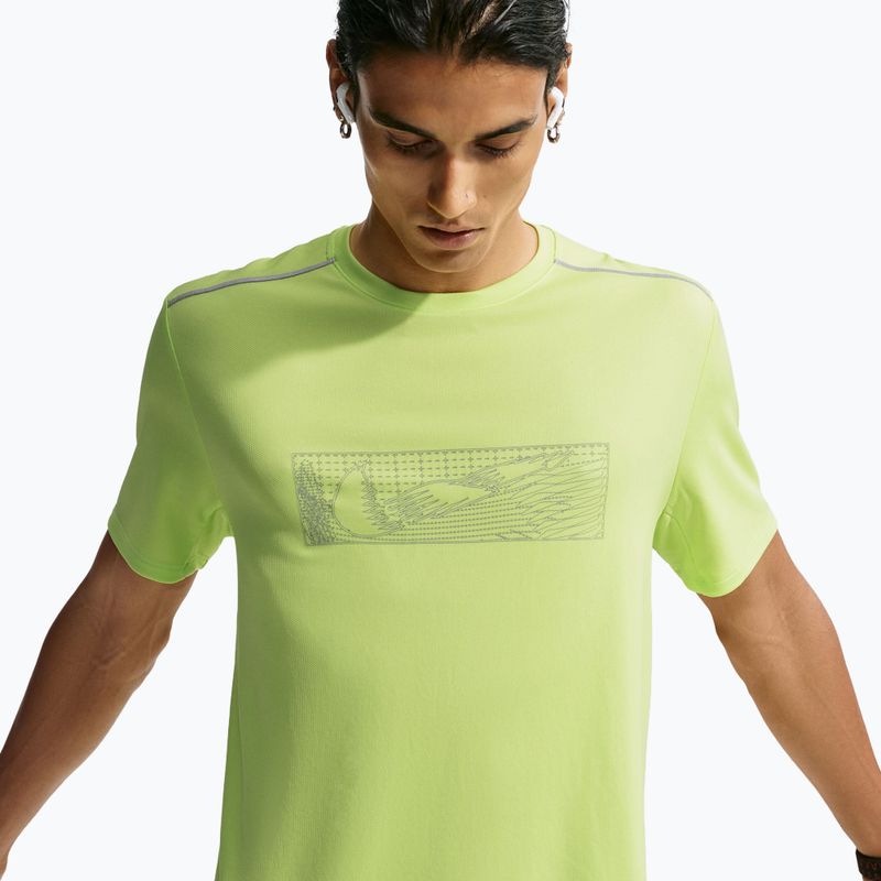 Tricou de alergare pentru bărbați Nike Miler light lemon twist 4