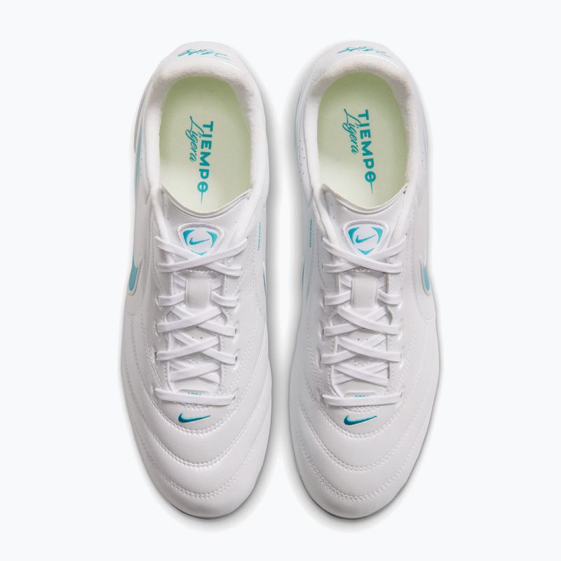 Încălțăminte de fotbal pentru bărbați Nike Tiempo Ligera Pro AG white/white/dusty cactus 3