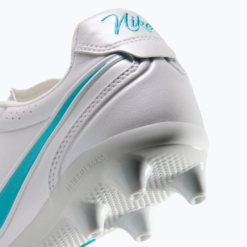 Încălțăminte de fotbal pentru bărbați Nike Tiempo Ligera Pro AG white/white/dusty cactus 5