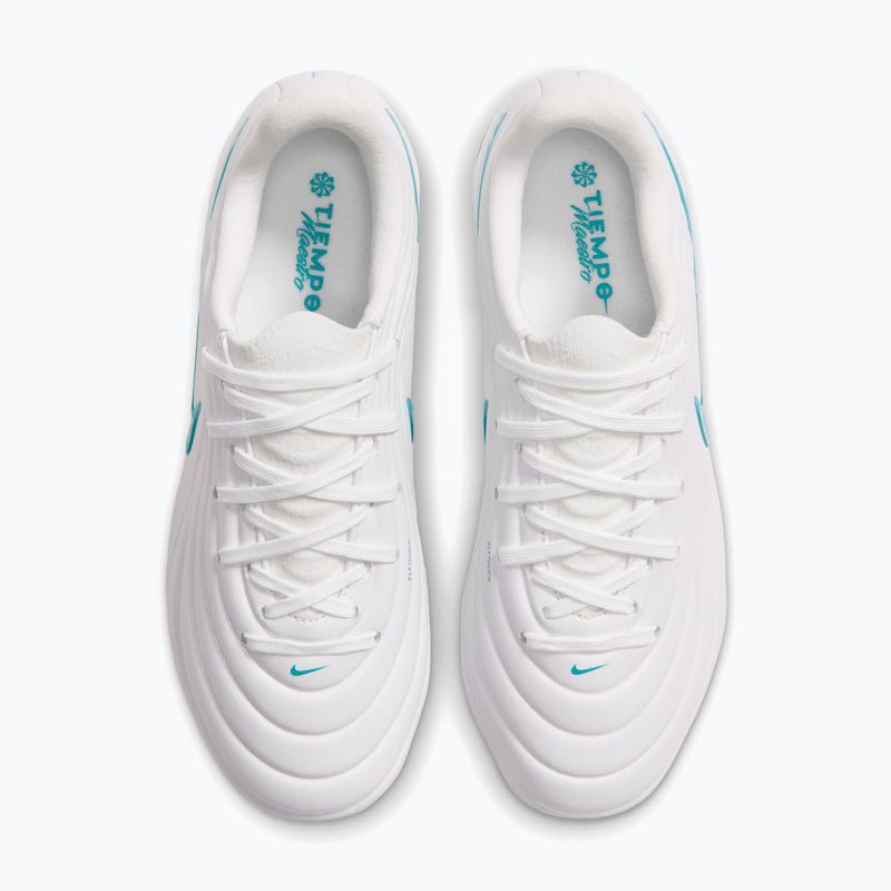 Încălțăminte de fotbal pentru copii Nike Tiempo Maestro Academy Jr FG/MG white/white/dusty cactus 4