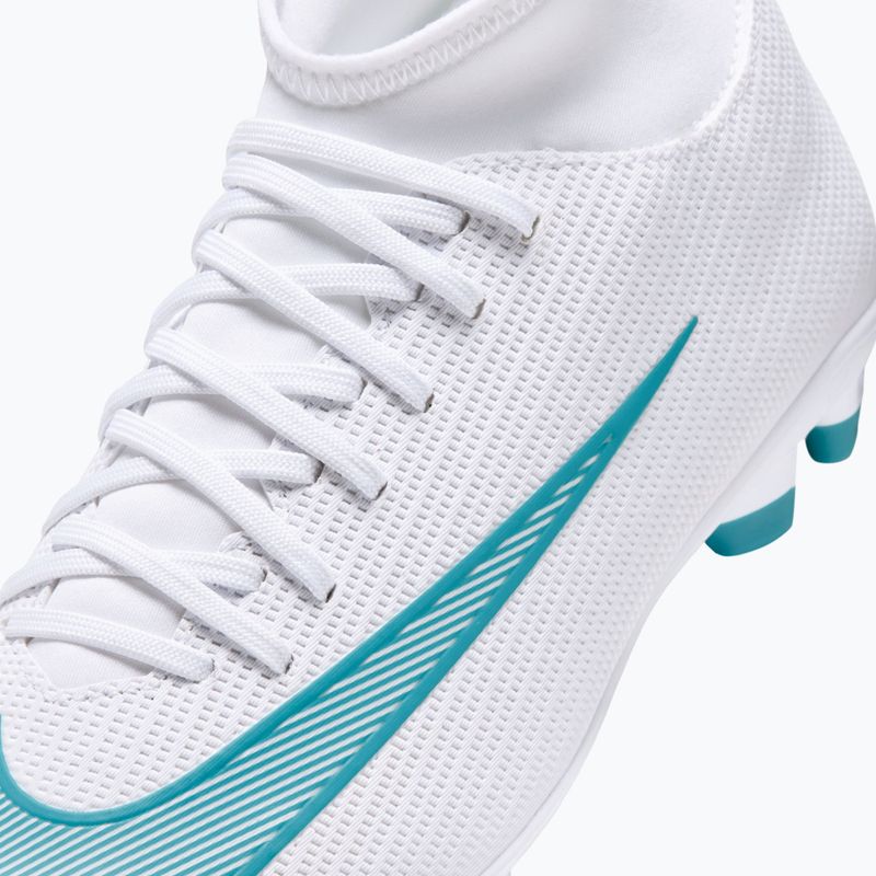 Încălțăminte de fotbal pentru copii Nike Mercurial Superfly 11 Club Jr MG white/dusty cactus 5