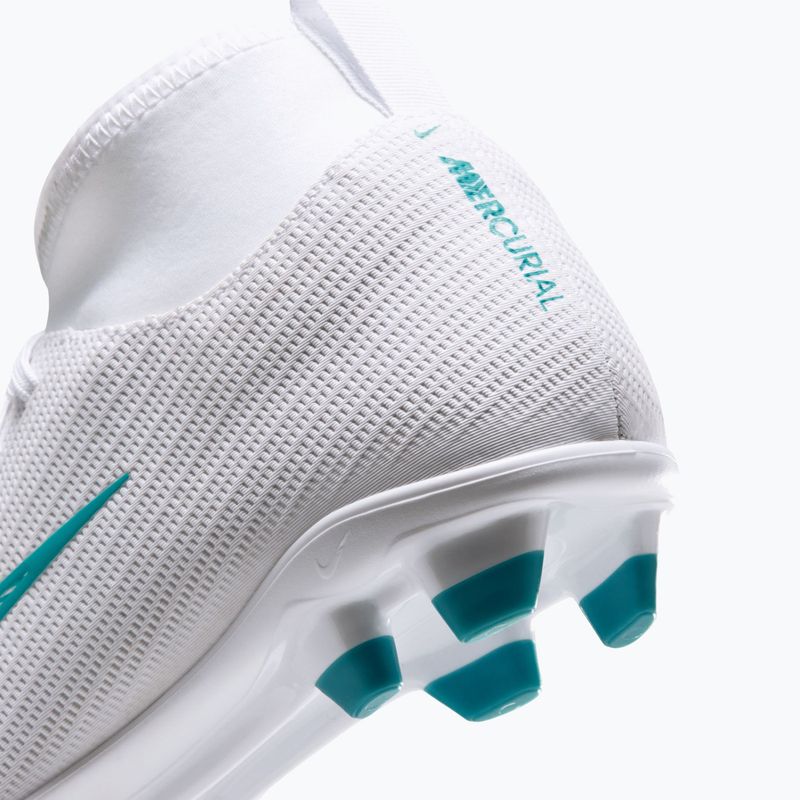 Încălțăminte de fotbal pentru copii Nike Mercurial Superfly 11 Club Jr MG white/dusty cactus 6