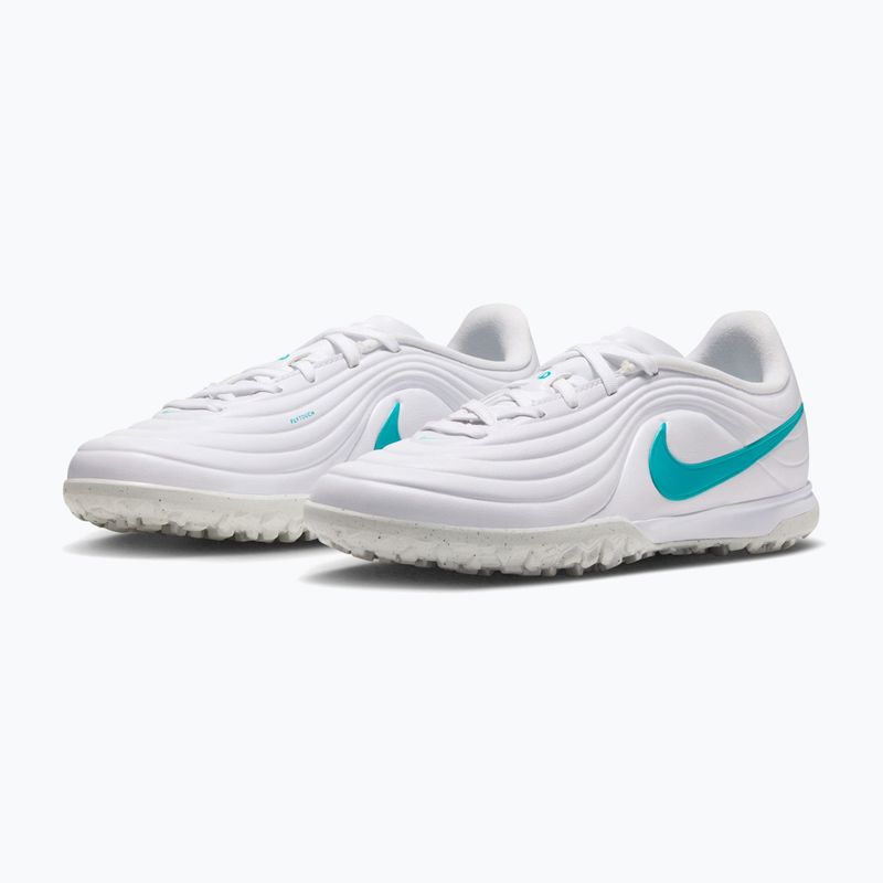 Încălțăminte de fotbal pentru copii Nike Tiempo Maestro Academy Jr TF white/white/dusty cactus 2