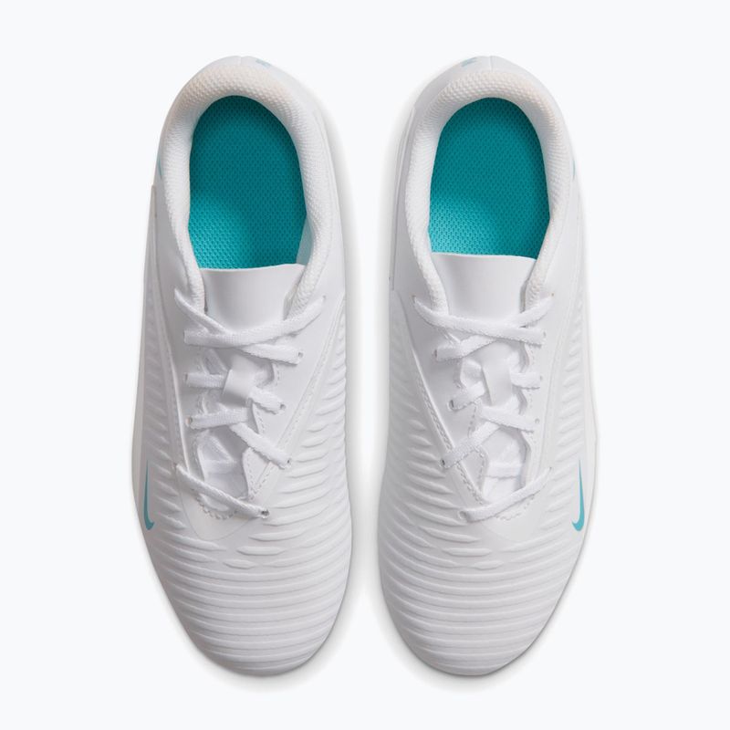 Încălțăminte de fotbal pentru copii Nike Phantom 6 Low Club Jr MG white/white/dusty cactus 3