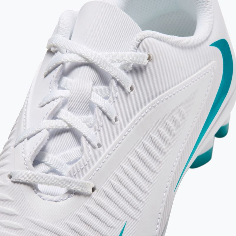 Încălțăminte de fotbal pentru copii Nike Phantom 6 Low Club Jr MG white/white/dusty cactus 5