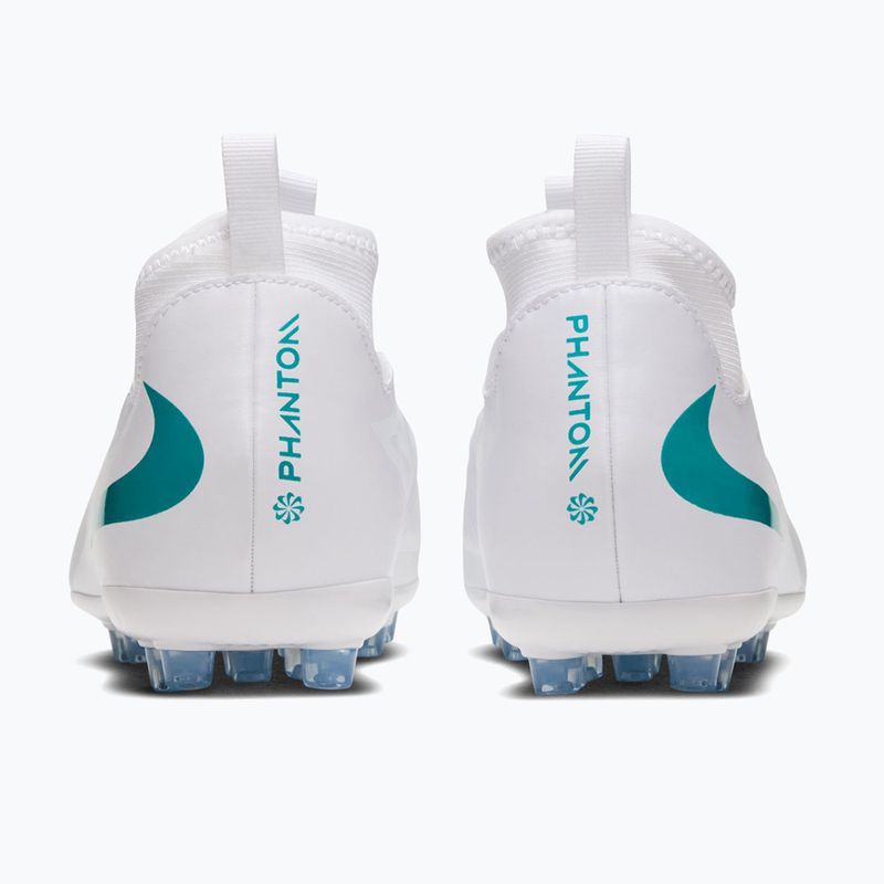 Încălțăminte de fotbal pentru copii Nike Phantom 6 High Academy AG white/white/dusty cactus 5