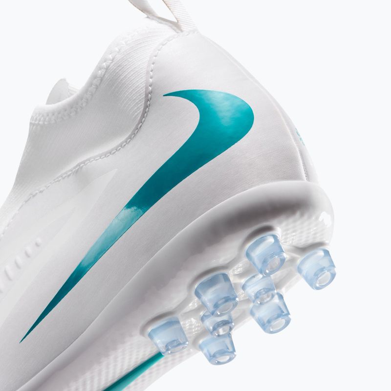 Încălțăminte de fotbal pentru copii Nike Phantom 6 High Academy AG white/white/dusty cactus 8