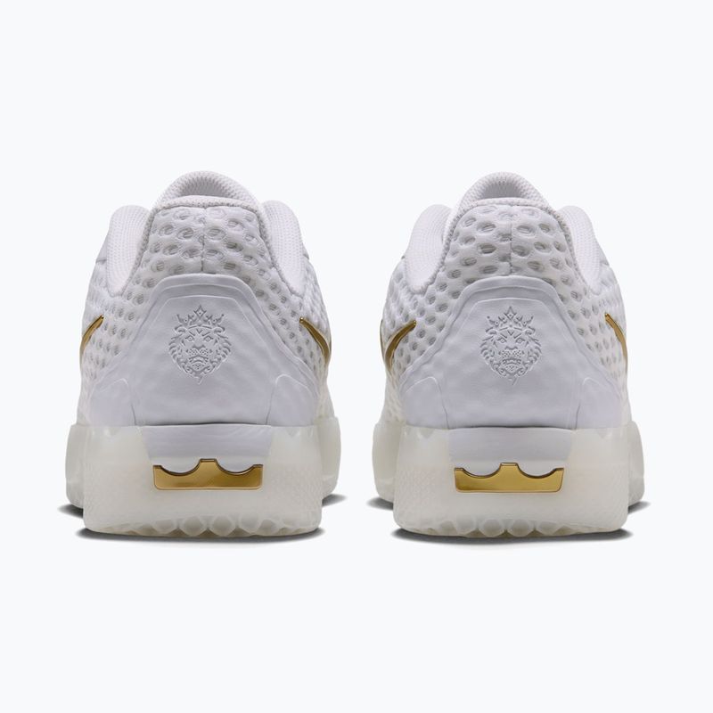 Încălțăminte de baschet pentru bărbați Nike LeBron Witness X white/white/photon dust/metallic gold 3