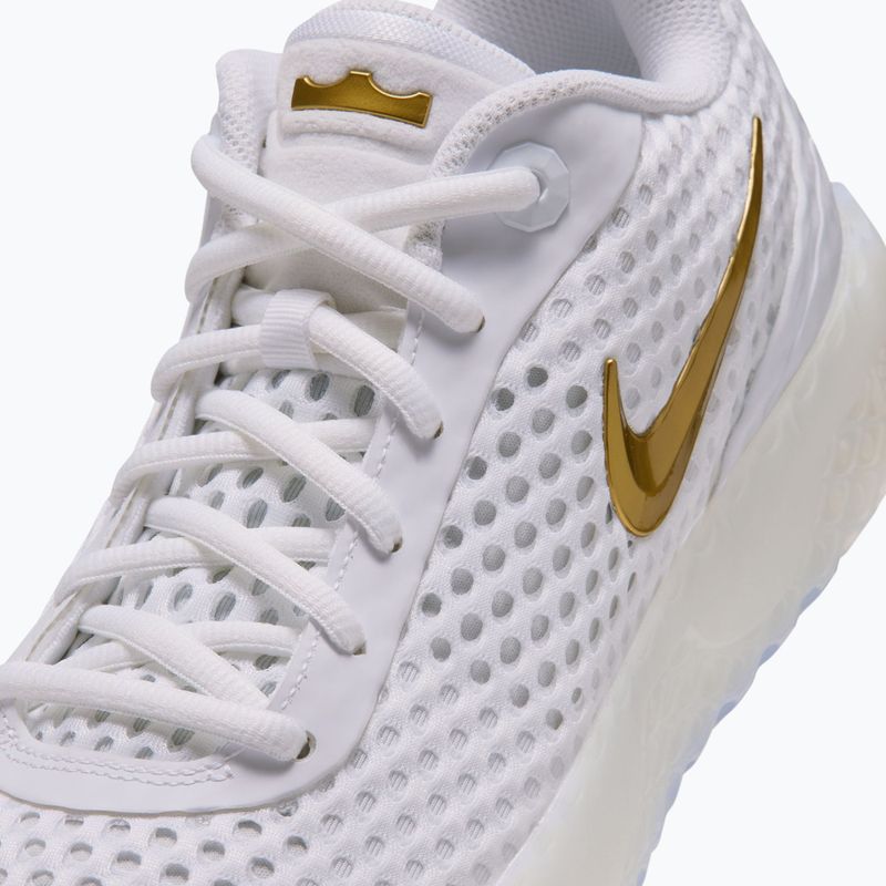 Încălțăminte de baschet pentru bărbați Nike LeBron Witness X white/white/photon dust/metallic gold 4