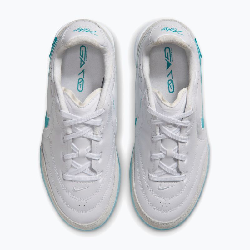 Încălțăminte de fotbal pentru copii Nike Tiempo Streetgato Jr white/white/dusty cactus 3