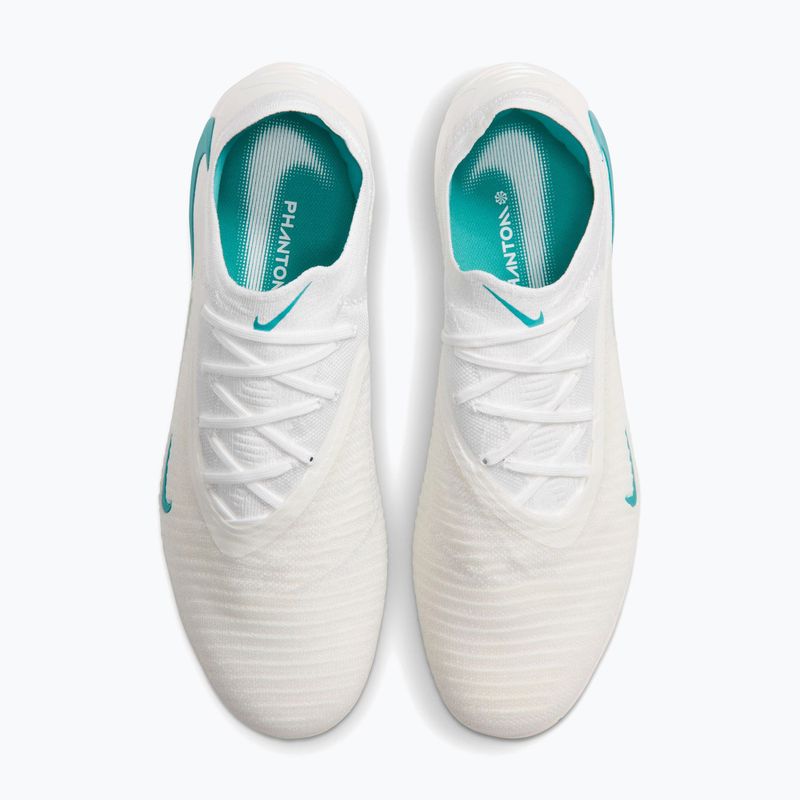 Încălțăminte de fotbal pentru bărbați Nike Phantom 6 Low Elite AG-Pro white/white/dusty cactus 3
