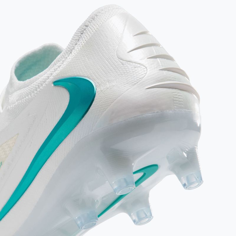Încălțăminte de fotbal pentru bărbați Nike Phantom 6 Low Elite AG-Pro white/white/dusty cactus 6
