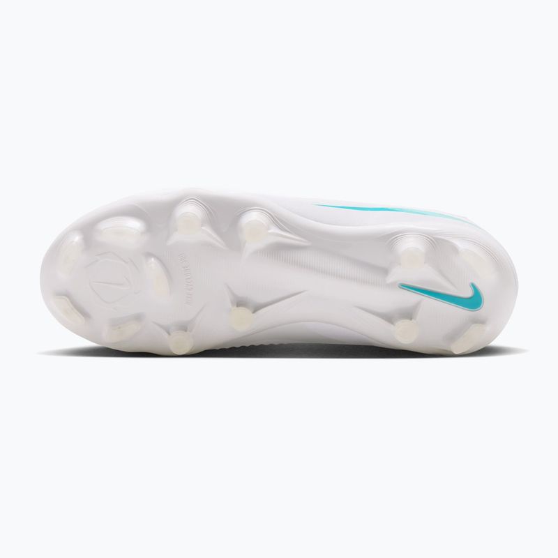 Încălțăminte de fotbal pentru copii Nike Phantom 6 High Academy Jr FG/MG white/white/dusty cactus 4