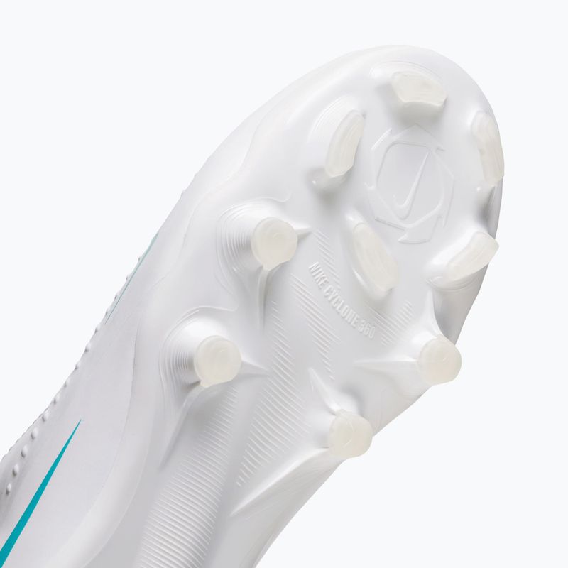 Încălțăminte de fotbal pentru copii Nike Phantom 6 High Academy Jr FG/MG white/white/dusty cactus 5