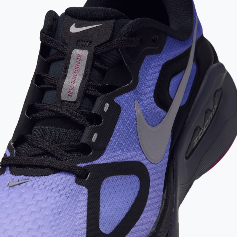 Încălțăminte de alergare pentru femei Nike Structure Plus Black/Persian Violet/Metallic Silver 5
